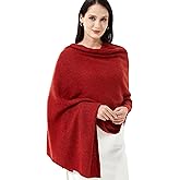 RYYOYY Luxury 100% Cashmere Wrap Soft Scarf Stole Knitted Shawl for Women Wayfarer Travel Extra Large 87"x28"
