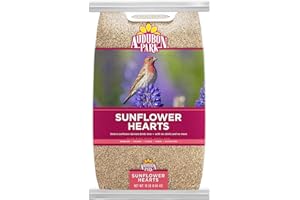 Audubon Park Sunflower Hearts Wild Bird Seed for Outside Feeders, 15-lb. Bag