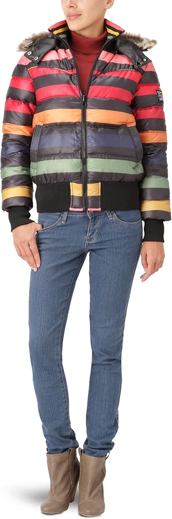 doudoune femme multicolore