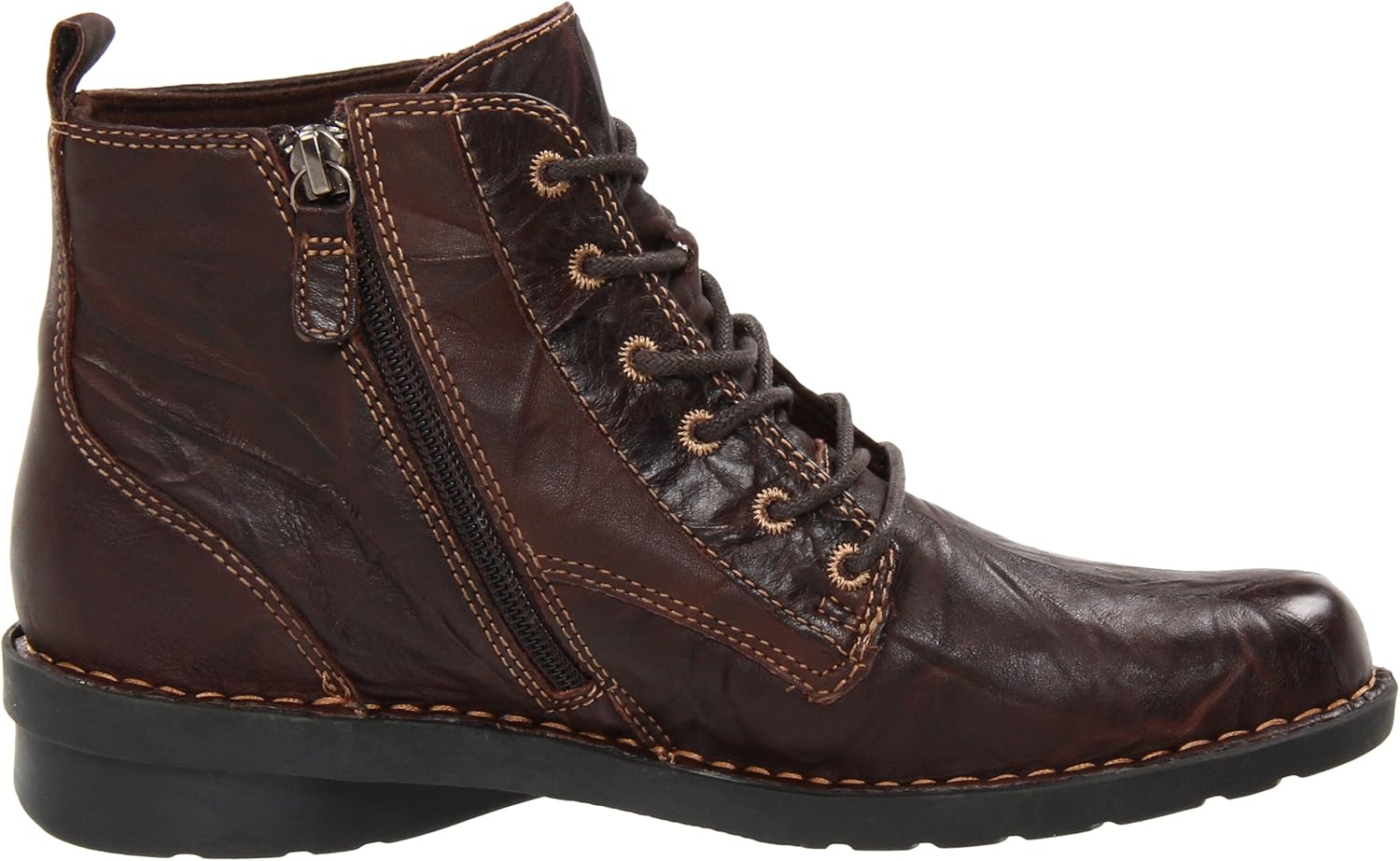 clarks leather lace up ankle boots nikki north