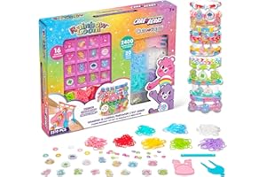 Rainbow Loom: Care Bears Cutetique: Sharing is Caring -16 Charms, DIY Rubber Band Bracelet Kit, Exclusive Cheer Bear Loom, Jewelry Making, Kids Age 7+