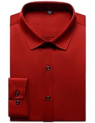 JEMITOP Men's Stretch Wrinkle Free Dress Shirts