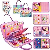 WOODENFUN Busy Board Montessori Toys for Boy Girl Birthday Gifts, Busy Book Learning Sensory Easter Toys for Toddlers, Toddler Travel Autism Educational Activities Fine Motor Skills