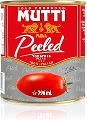 Mutti Whole Peeled Tomatoes (Pelati), 28 oz. | 1 Pack | Italy’s #1 Brand of Tomatoes | Fresh Taste for Cooking | Canned Tomat