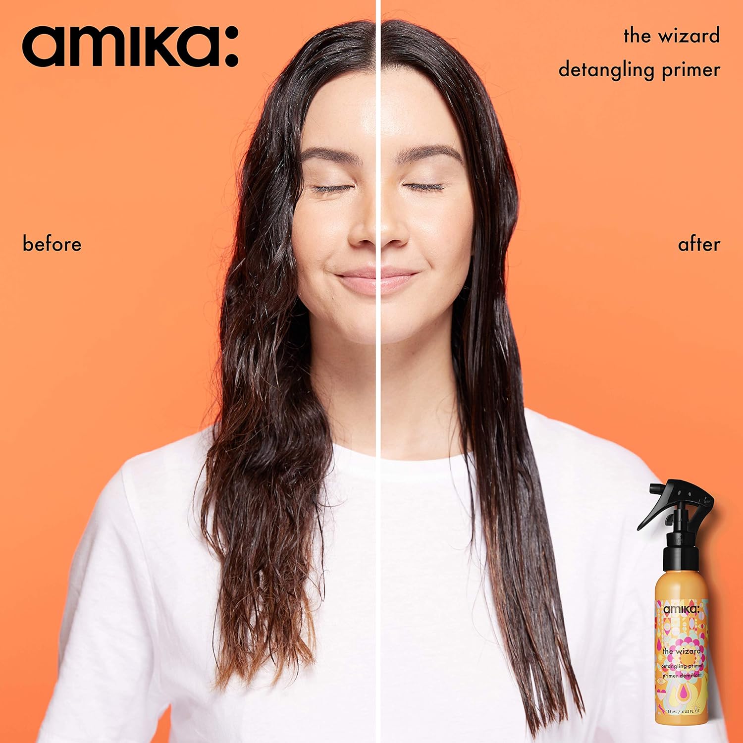 amika The Wizard Detangling Primer, 1 Fl oz: Premium Beauty