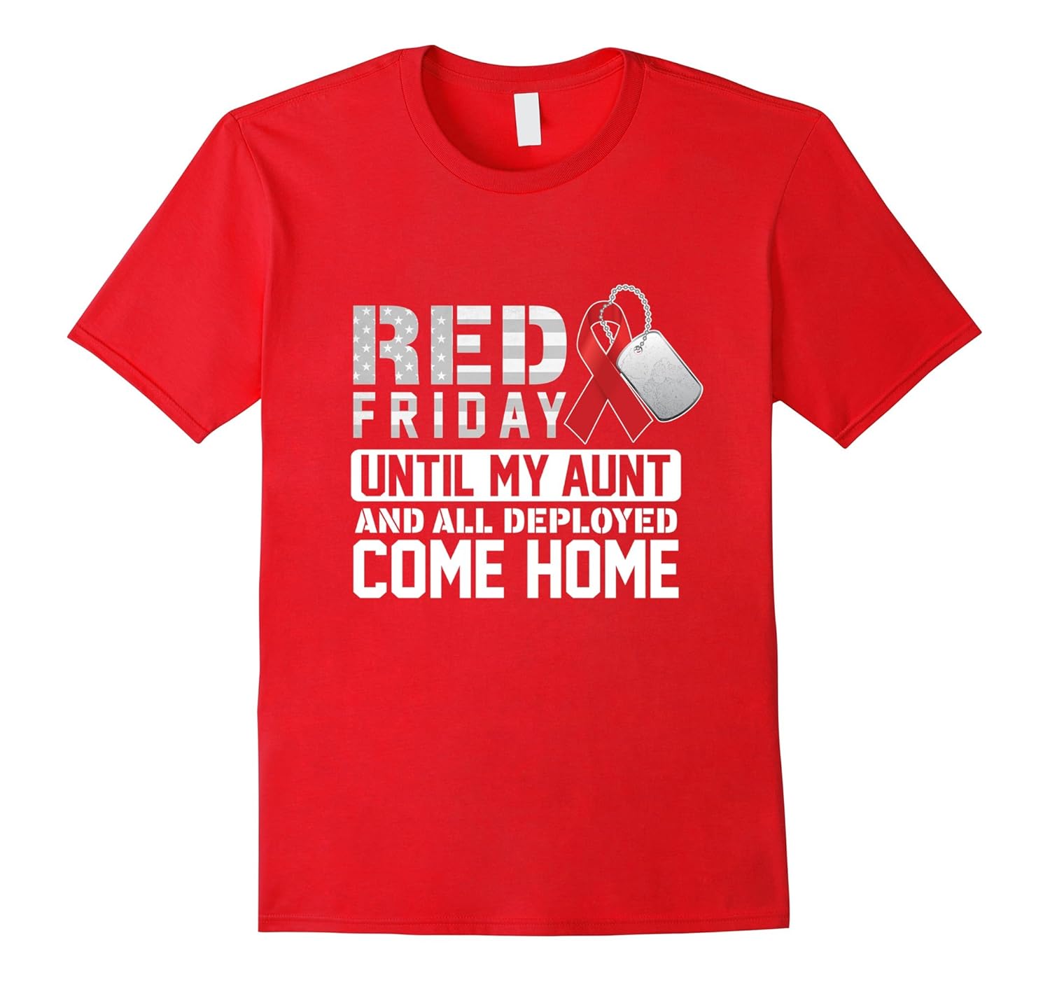 Red Friday Aunt Military Shirt To Support Our Troops-ANZ