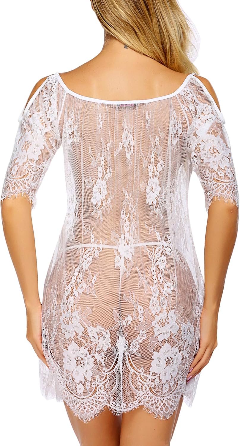 Avidlove Women Chemises Lace Smock Lingerie Mini Babydoll S-4XL at  Women’s Clothing store