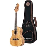 Ortega Horizon Series Revese Headstock Left-Handed Concert Acoustic-Electric Ukulele w/Bag (RUMG-CE-L)