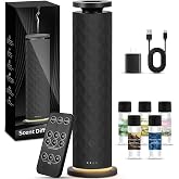 Hotel Scent Diffuser, Waterless Scent Diffuser for Home, Quiet Operation, Suitable for Living Rooms, Offices, and Hotels,Contains Five Aromatherapy Essential Oils，Black