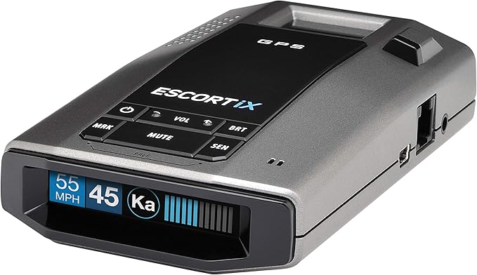 ESCORT IX Laser Radar Detector - Auto Learn Protection, Extreme Long Range, Bluetooth, Voice Alerts, OLED Display, Escort Live, Black