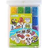 Perler 17605 Assorted Fuse Beads Kit with Storage Tray and Pattern Book for Arts and Crafts, Multicolor, 4001pcs