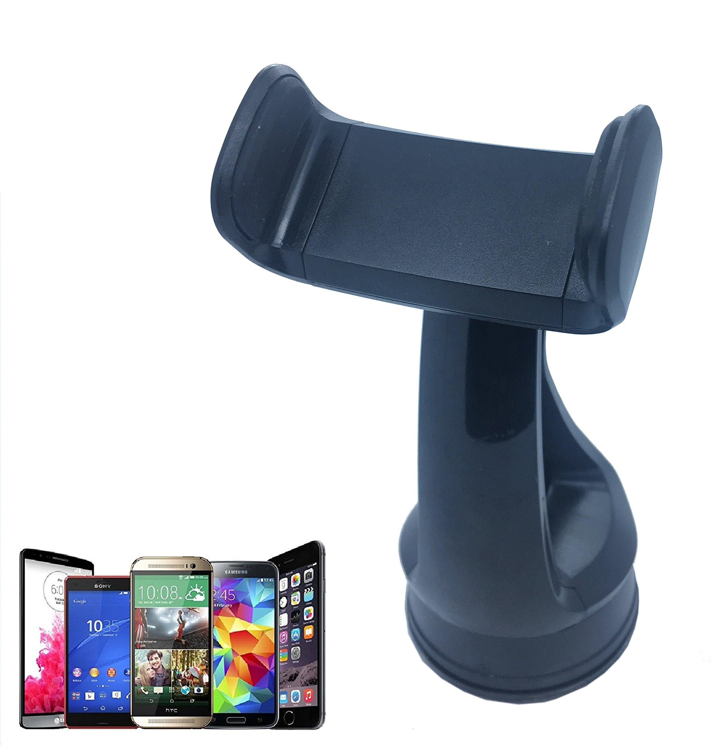 REALMAX Universal Car Windscreen Dashboard Mount Holder Phone Stand Cradle Retractable Gripping Arm For Smartphone Mobile GPS Samsung Galaxy S8 / S7 / S6 edge/Note 8 5 4 Sony Nokia LG HTC iPhone