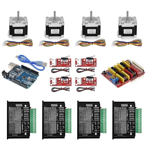 Twotrees CNC Controller Kit with Nema 23 Stepper Motor,TB6600 Stepper ...