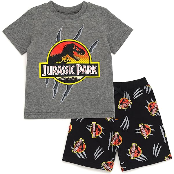 United Labels Jurassic World Lot De 2 Maillots De Corps Pour Garçons Et Enfants - Gris, Gris, 110/116 Cm