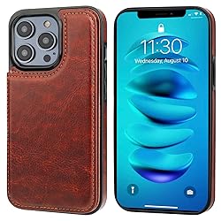 ONETOP Compatible with iPhone 14 Pro Wallet Case