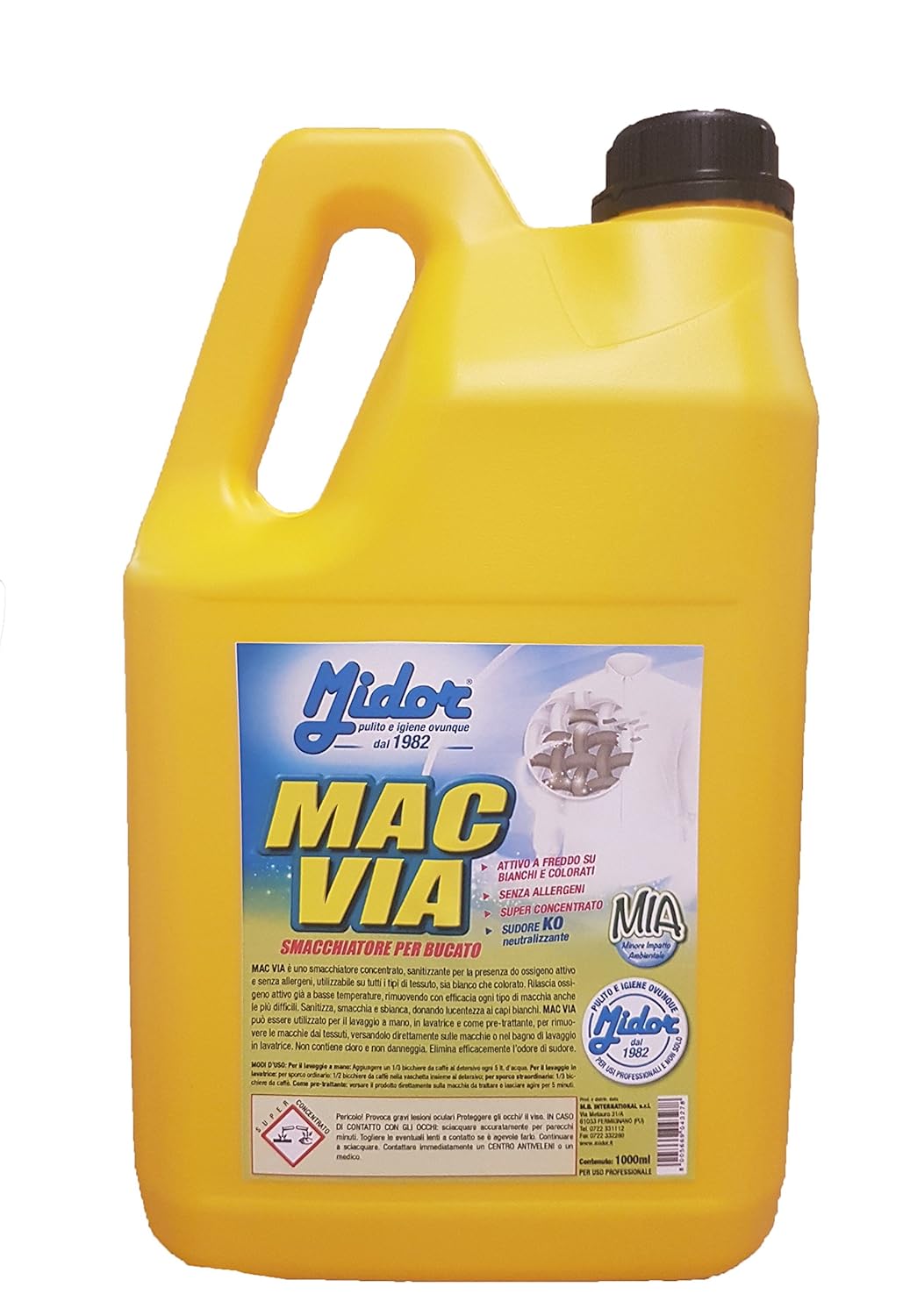 Smacchiatore Bucato Elimina Lodore Di Sudore Mac Via 5 Kg