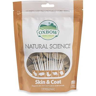 Oxbow Natural Science Skin &amp; Coat Hay Tabs, 60 Count