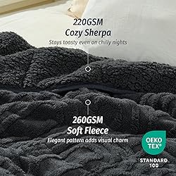 Wemore Jacquard Fleece Weighted Blanket Queen Size