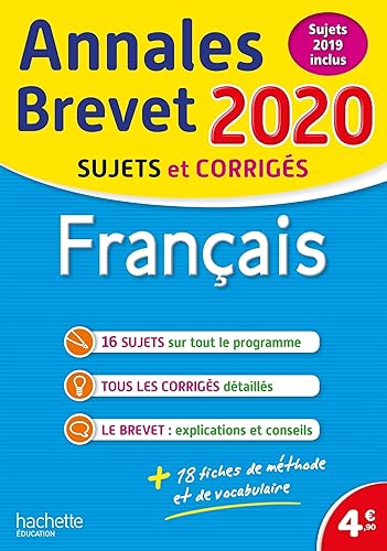 Download Annales Brevet 2020 Français PDF