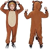 Rabtero Unisex Kids Animal Onesie, Kids Tiger Onesie Costume, Halloween Christmas Carnival Cosplay Costume for Girls Boys