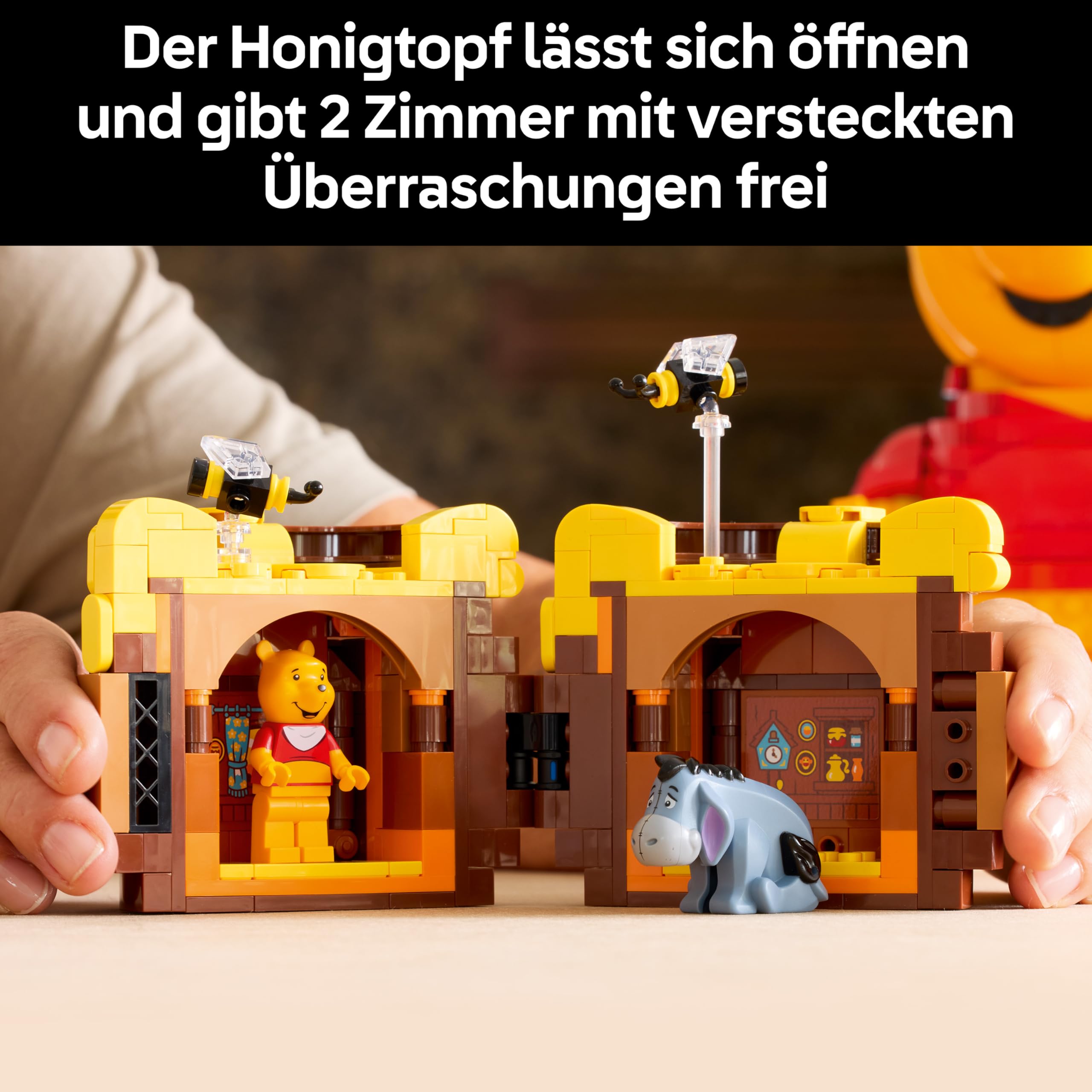 LEGO | Disney Winnie Puuh - Modellbau für Erwachsene zum Ausstellen - mit Honigtopf, Sammler Minifigur & I-Aah Figur - DIY nostalgische Geschenkidee für Fans - 43300 6