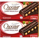 Choceur Dark Chocolate with Roasted Hazelnuts 7.05 oz (Pack of 2)