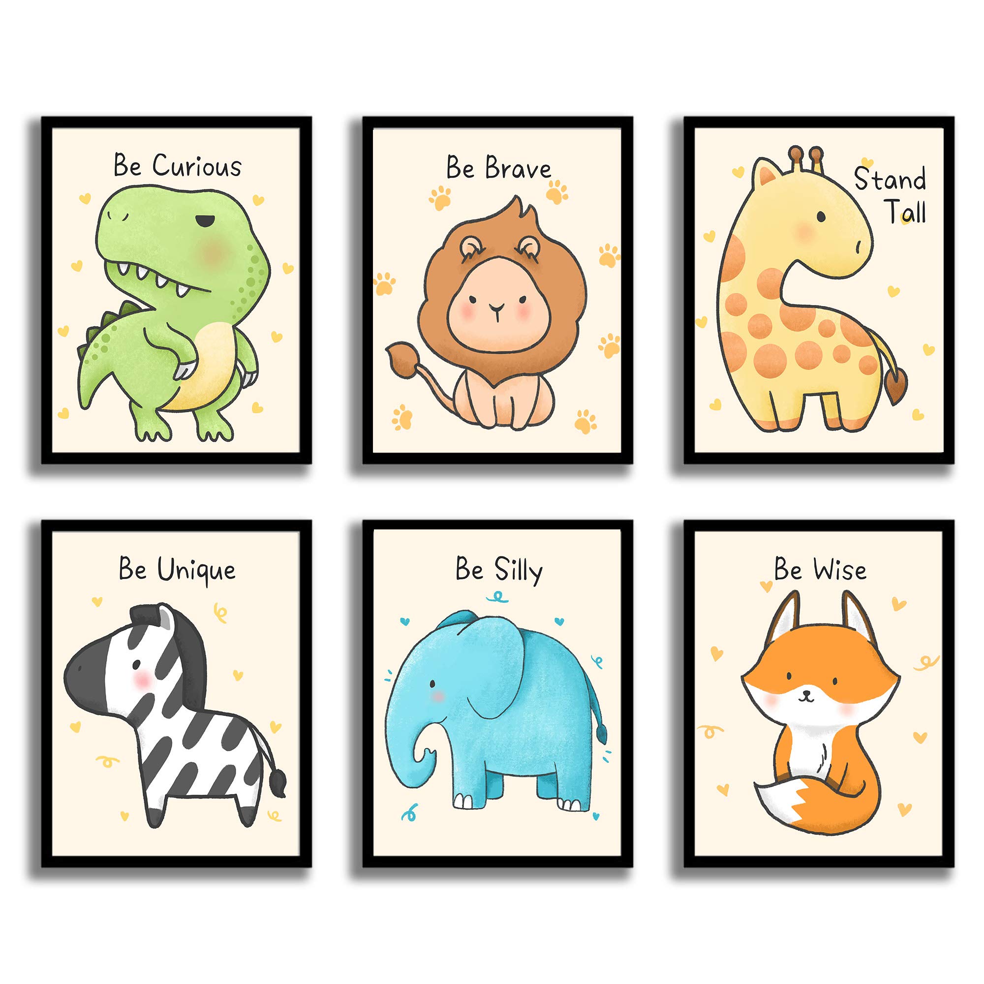 Buy ETIUC Safari Baby Animals Inspirational Quotes Cute Jungle Animals