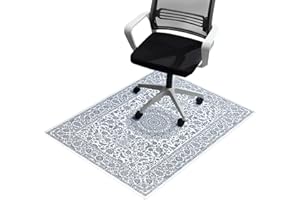 PHONTAIK Office Chair Mat,Chair Mat with Anti-Slip Backing,36X48 Low Pile Desk Chair Mat,Strong Edge Chair Mat for Hardwood Floor, Office Chair Mat for Hardwood Floor,Non Curling Chair Mats