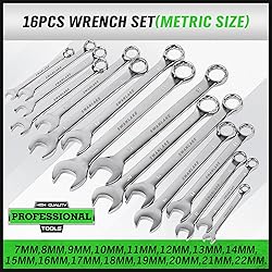 SWANLAKE 32-Piece Combination Wrench Set, SAE and