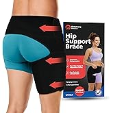 Hip Brace Thigh Compression Sleeve | Sciatica Pain Relief Device | Hamstring & Groin Compression Sleeve Wrap for Sciatic Nerve Relief | Hip Support Braces Thigh Brace for Women & Men SMALL / RIGHT LEG