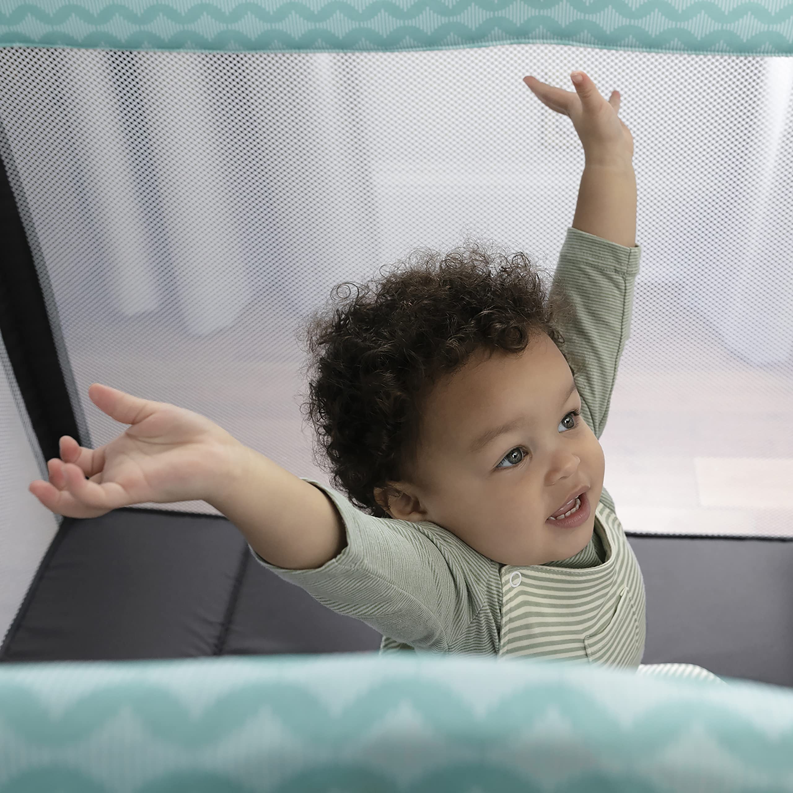 Ingenuity: ity by Ingenuity Rompity Rest Easy Fold Portable Packable Playard – Goji