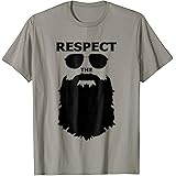 TeePressRespect The Beard Novelty Graphic T Shirt Great Gift For Men T-ShirtOEKO-TEX STANDARD 100