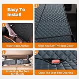 JOEJOY Dog Car Seat Cover Waterproof Backseat Protector Non-Slip Universal Fit view 4