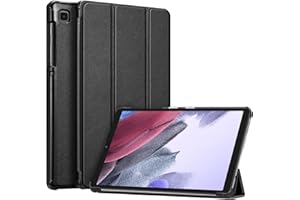 Fintie Slim Case for Samsung Galaxy Tab A7 Lite 8.7 Inch 2021 Model (SM-T220/T225/T227), Ultra Thin Lightweight Hard Back Shell Tri-Fold Stand Cover, Black
