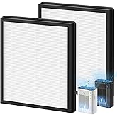 T356 Replacement Filter Compatible with Trucozie T356 Air Purifi-er, 3-IN-1 HEPA and High-Efficiency Activated Carbon Filter for Dust Pollen Pet Hair & Odors Smoke Wildfire, 2 Pack