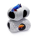 SpringSmart 2PCS Aquarium Hideaway Rocks for