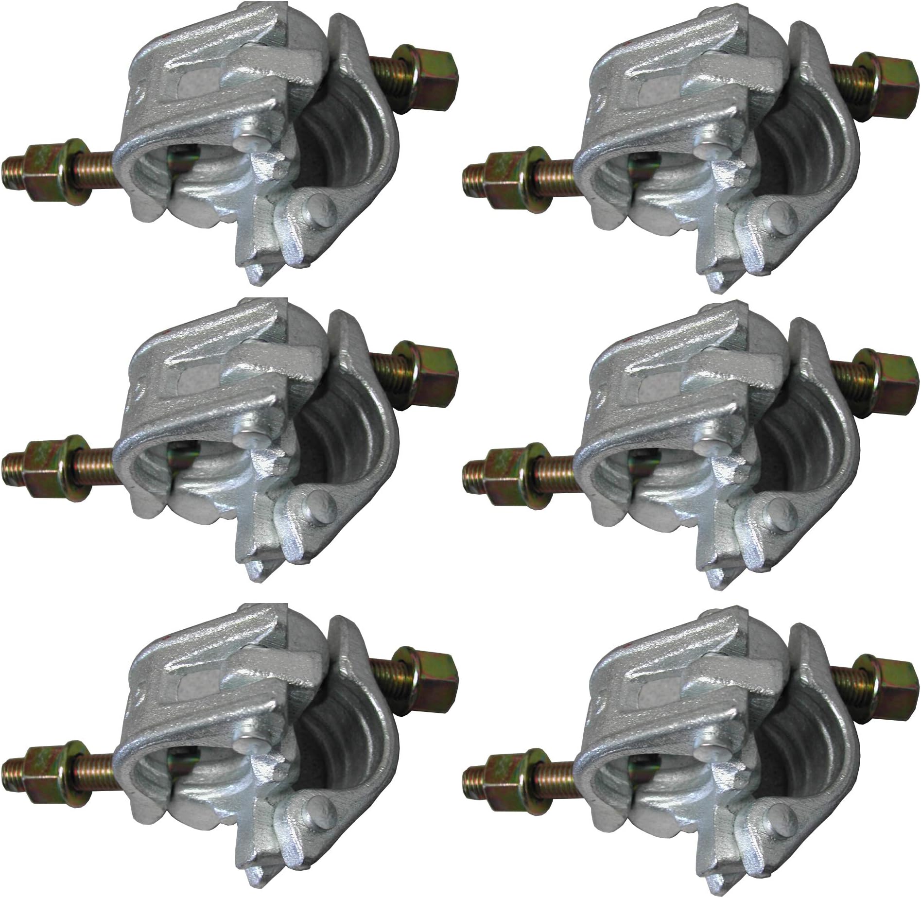 6 UK Forged Galvanized Right Angle Clamps aka Rigid Clamps Cheeseborough Clamps (6)