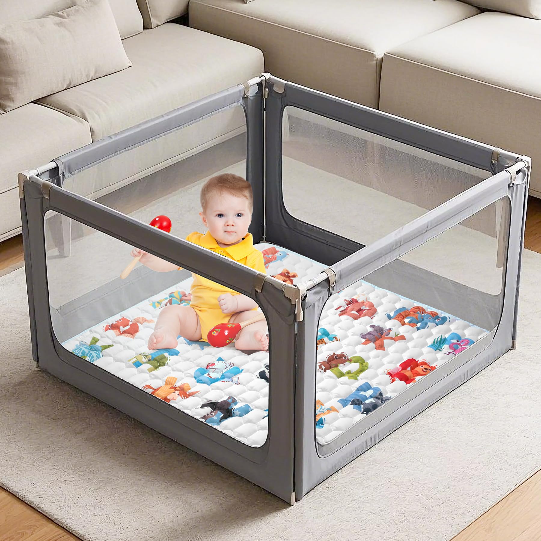 Baby Play Mat for Floor,Premium Baby Play Mat 50