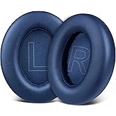 SOULWIT Replacement Ear Pads Cushions for Anker Soundcore Life 2 (Not fit Life 2 Neo)/Q20/Q20+/Q20I/Q20BT Headphones, Ear Pads with Softer Protein Leather, Noise Isolation Foam - Blue