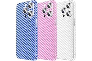 3PCS Glitter Skin Protector for iPhone, LucBuy Shiny/Fiber/Stone Texture Full Cover Edges Sticker, Sparkling Precise-Fit Anti