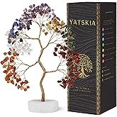 Seven Chakra Tree of Life Decor - Crystals and Healing Stones for Positive Energy, Gemstone Crystal Tree, Thoughtful Birthday Gifts for Women