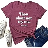 BLACKMYTH Women Crewneck Cute Funny T Shirts Graphic Tees