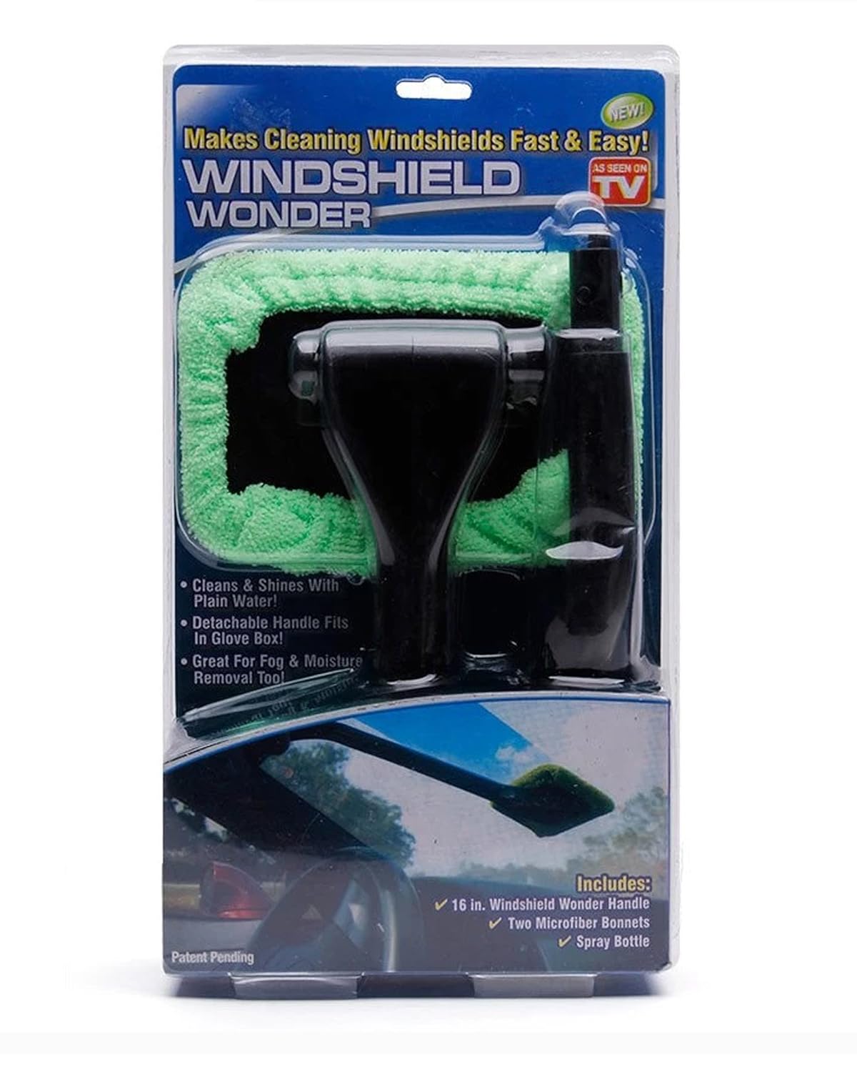 New Windshield Wonder Car Glass Cleaner Demister Wiper Handle Wand