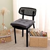 RACE LEAF Garden Chair Cushions Square Pack 4 Dark Gray Waterproof view 6