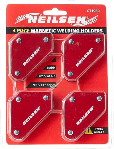 Neilsen CT1930 4pc Magnetic Welding Holders 45 90 135 Degree Supports 10lb