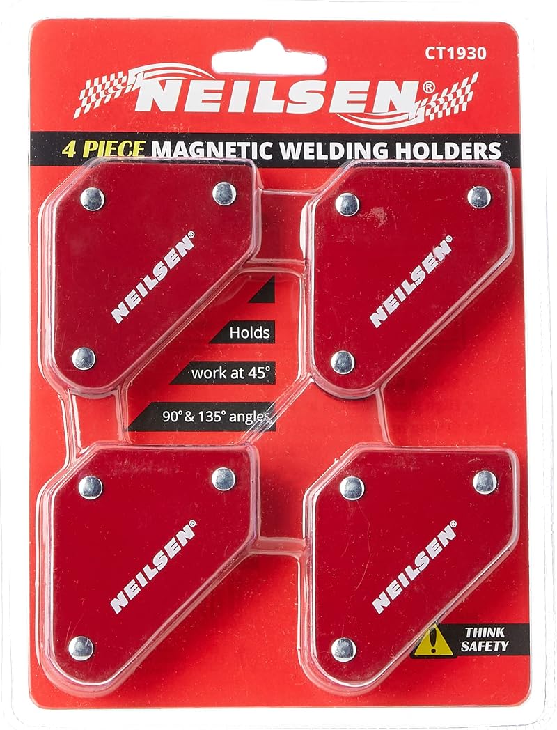 Neilsen CT1930 4pc Magnetic Welding Holders 45 90 135 Degree Supports 10lb