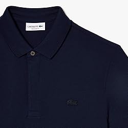 Lacoste Mens Short Sleeve Paris Polo, Navy