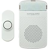 Safeguard Supply ERA-DCKIT Wireless Doorbell Kit, Long Range 4000&rsquo; | Loud 90dB Plug-in 12 Chime Flashing Strobe Home Business