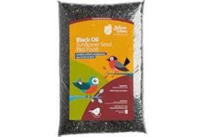Schoen Farms Black Oil Sunflower Seeds – 2.27 kg Bag – Wild Bird Food for Chickadees, Cardinals, Jays & Finches – Grown in Ca