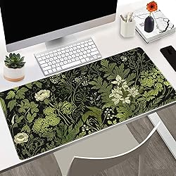 Nasdalgias Floral Green Leaves Plant Pad Matt for